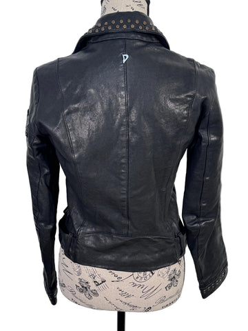 Geaca Dondup Biker 100% piele naturala marimea 42 dama
