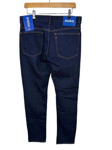 Blugi Hugo Boss model Hugo Ash indigo marimea W31 L32 barbat