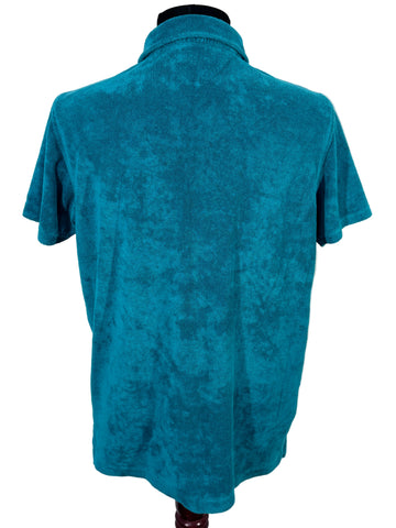 Tricou Tommy Hilfiger terry Towelling polo marimea L barbat disponibil în 2 culori : verde și albastru