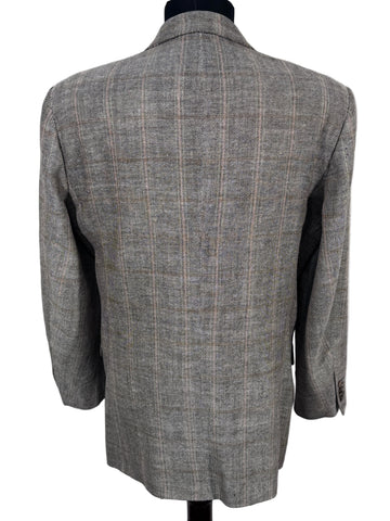 Sacou Hugo Boss Baldesarini 40% matase 35% in 25 lana virgina marimea 48 M barbat