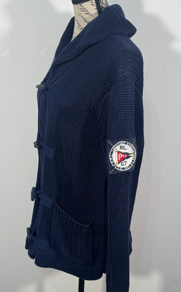 Cardigan Polo Ralph Lauren Shawl Yachting Ocean foarte rar marimea M barbat
