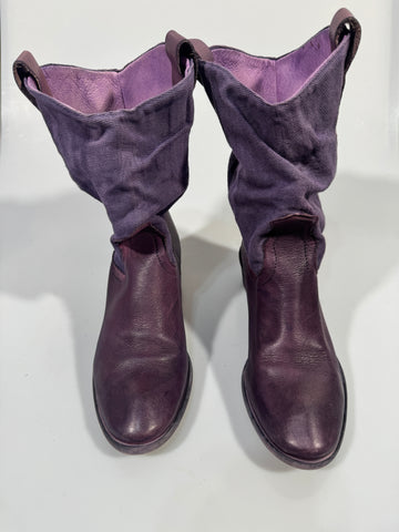 Cizme cowboy style 100% piele naturala + bumbac marimea 38 dama