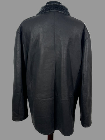 Geaca Marc New York 100% piele naturala îmblănită marimea XL barbat