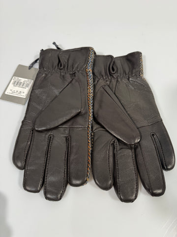 Manusi Harris Tweed 100% piele naturala +100%lana marimea S-M barbat