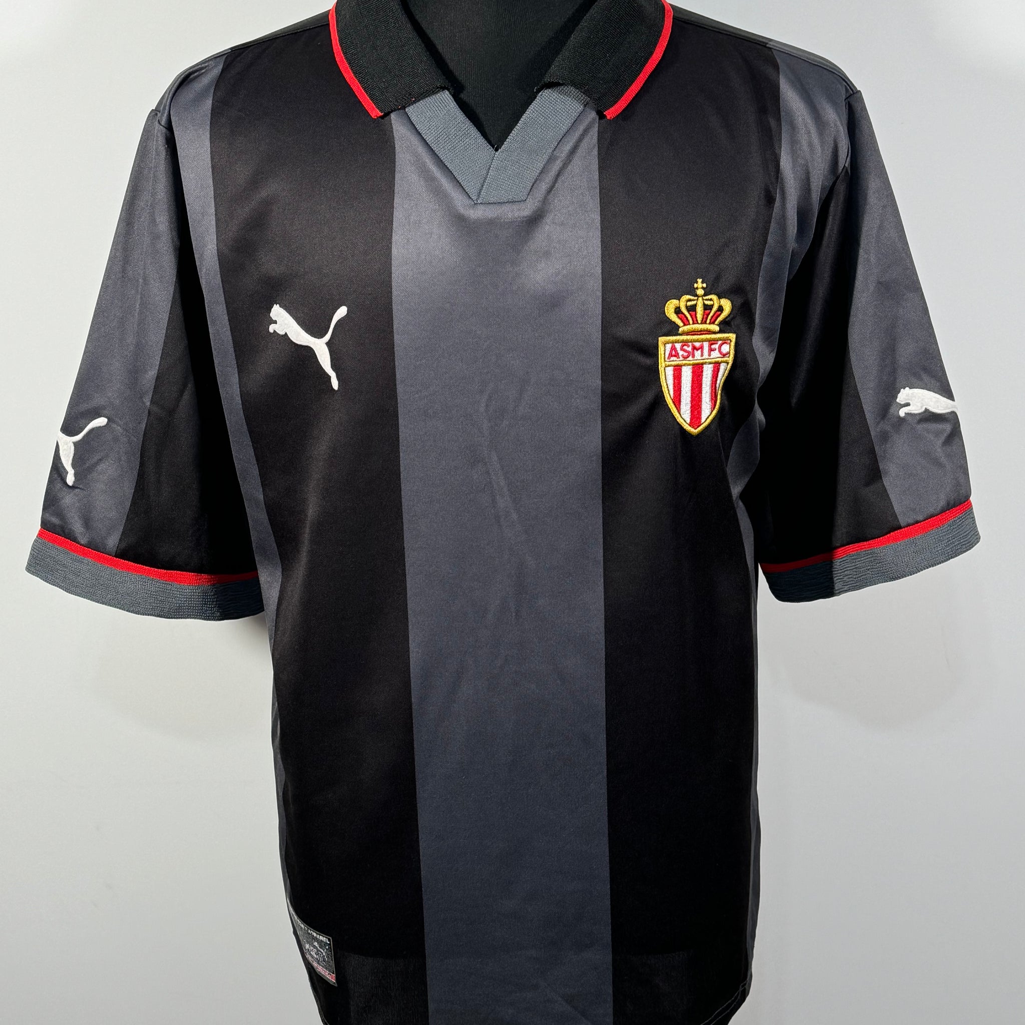 tricou Puma AS Monaco 2001-2002 vintage marimea M de barbat