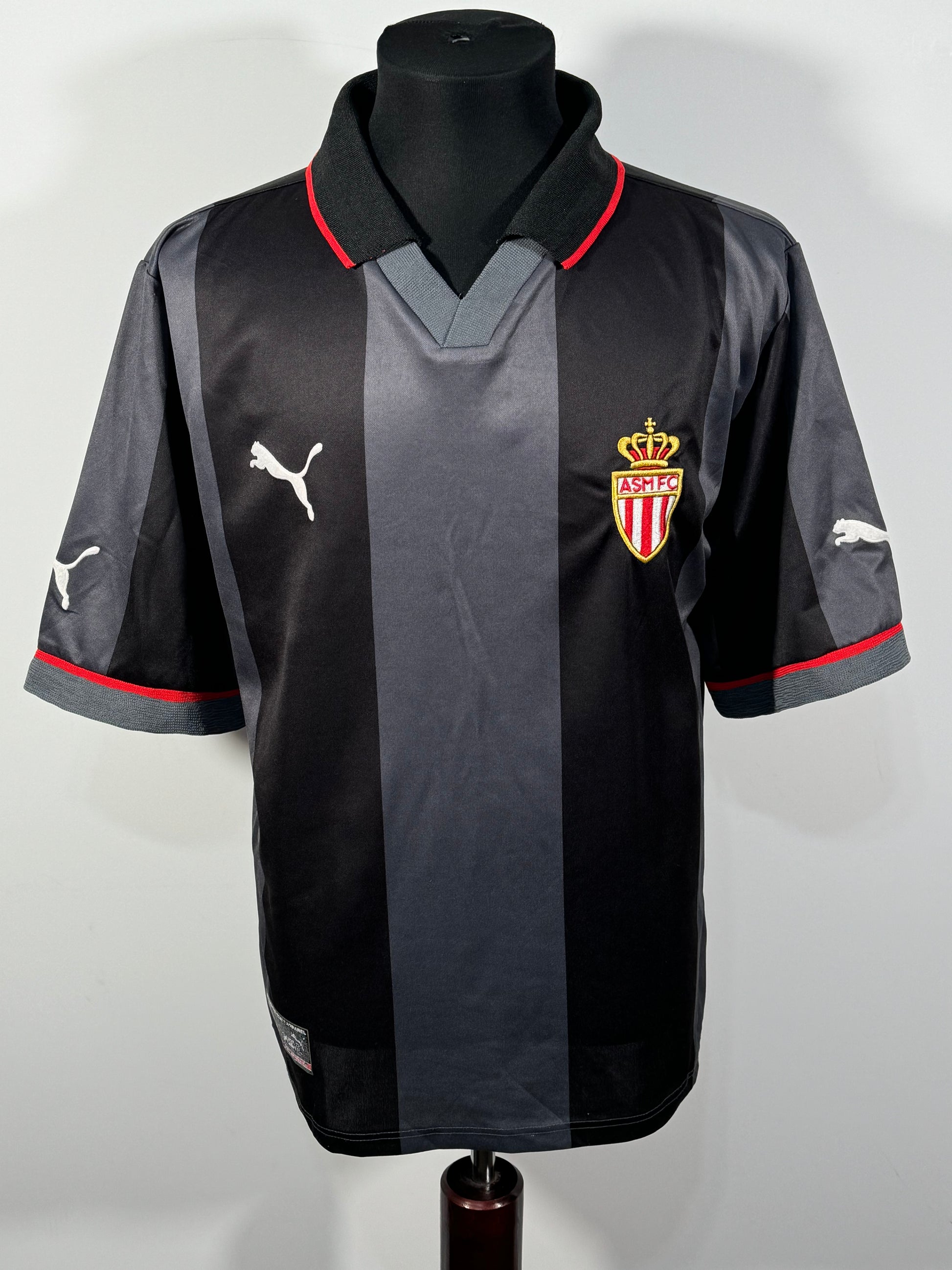 tricou Puma AS Monaco 2001-2002 vintage marimea M de barbat