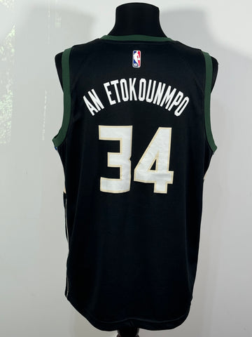 Maiou Jersey Nike Nba Milwaukee Bucks Giannis Antetokounmpo 34 marimea XL fit L bărbat