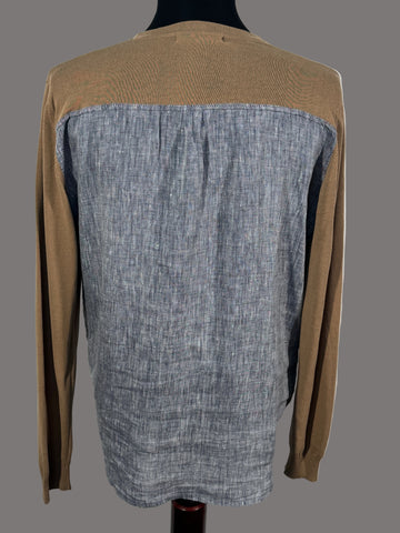 Cardigan Daniele Fiesoli made in Italy 65% bumbac 35% lana  marimea M barbat