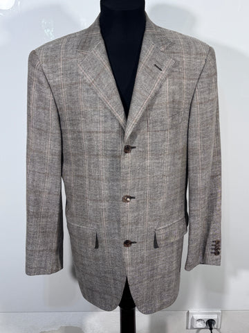 Sacou Hugo Boss Baldesarini 40% matase 35% in 25 lana virgina marimea 48 M barbat