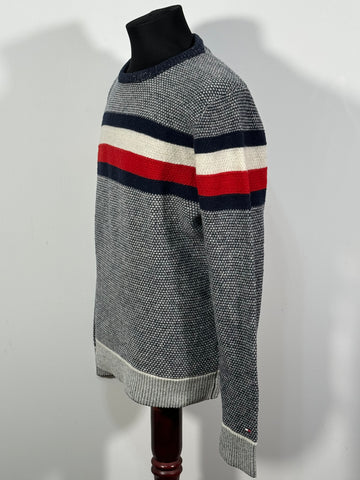 Pulover/bluză Tommy Hilfiger 78% lână mărimea M bărbat