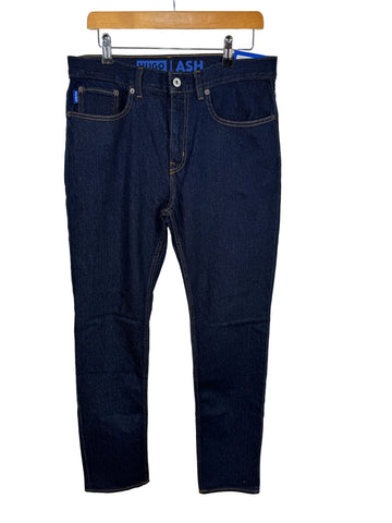 Blugi Hugo Boss model Hugo Ash indigo marimea W31 L32 barbat