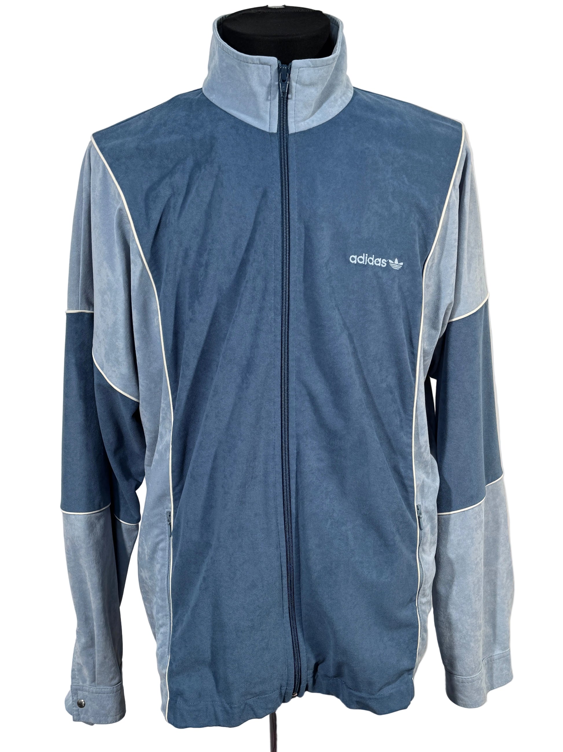 Bluza Adidas Originals Vintage Retro din velur mărimea L barbat