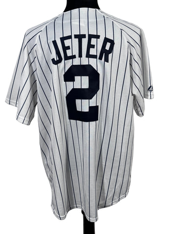 Tricou Majestic MBL New York Yankees Jeter 2 marimea made in USA L barbat