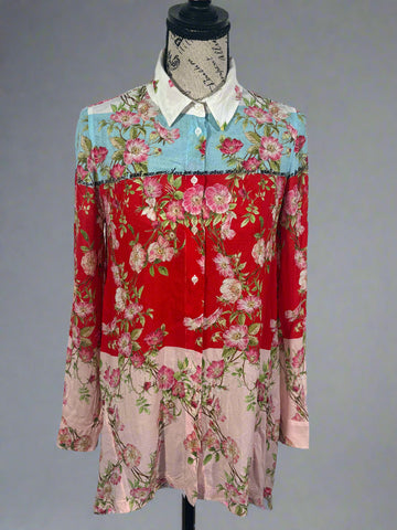 Camasa Desigual Asimetrica lunga marimea XS fit S dama