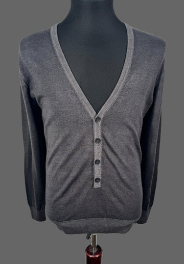 Cardigan/Pulover Daniele Fiesoli 100% merino extrafine marimea S barbat