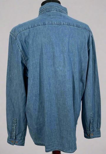 Camasa French Connection din denim marimea XL barbat
