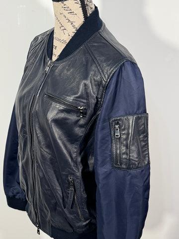 Geaca Marc Cain 100% piele naturala+textil marimea M dama