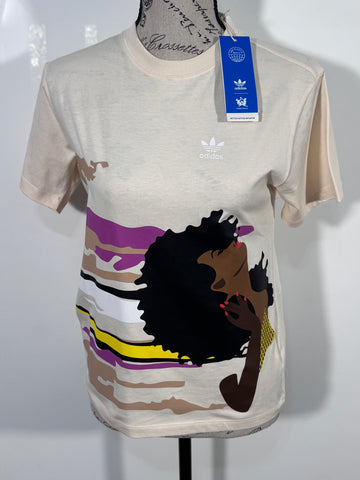 Tricou Adidas Originals Thebe Magugu marimea XS dama