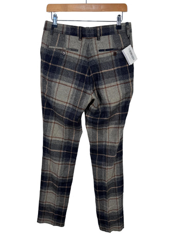 Pantaloni Hacket London tweed model 100% lana marimea 32 fit 30-31 barbat