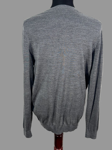 Pulover Massimo Dutti 100% lana merino marimea XL fit L barbat