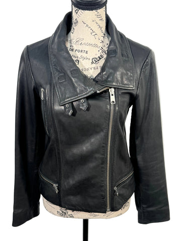 Geaca All Saints 10% piele naturala marimea 38 M dama
