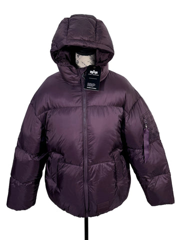 Geaca Alpha Industries Cloud Puffer Plum marimea M fit XL dama