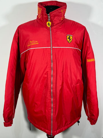 Geacă Ferrari Michael Schumacher vintage 20% puf 80% pană mărimea L bărbat