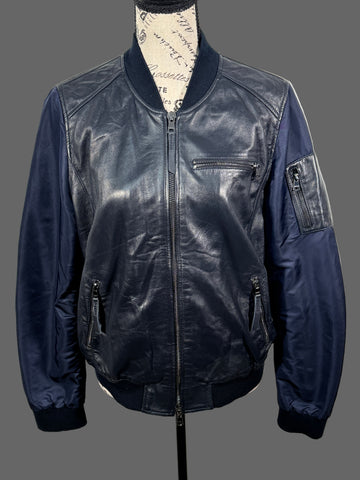 Geaca Marc Cain 100% piele naturala+textil marimea M dama