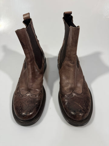 Ghete Lavarazione Artigiana 100% piele naturala marimea 37 dama