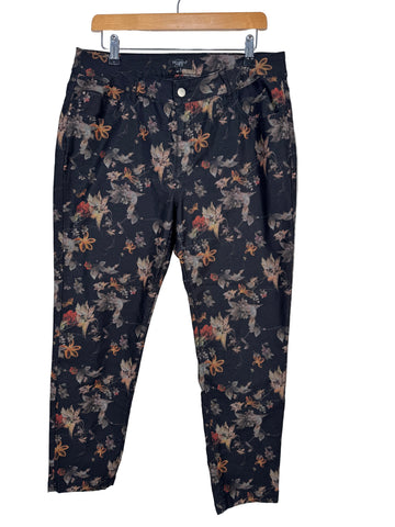 Pantaloni Bexleys cu motiv floral marimea L-XL dama