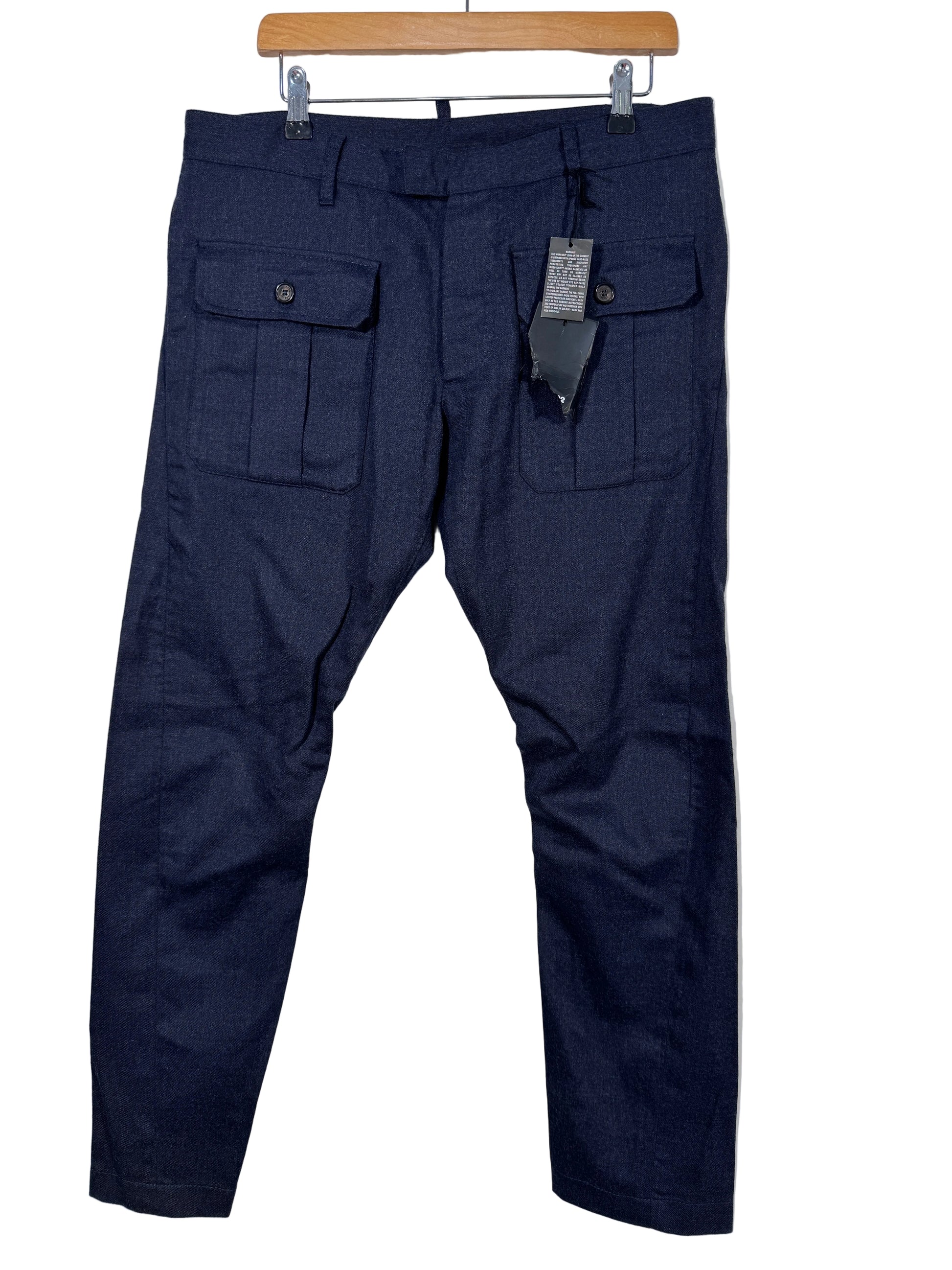 Pantaloni Dsquared2 98% lana 2% elastan marimea 50 barbat