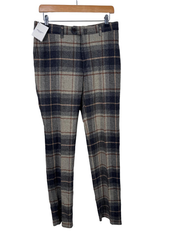 Pantaloni Hacket London tweed model 100% lana marimea 32 fit 30-31 barbat