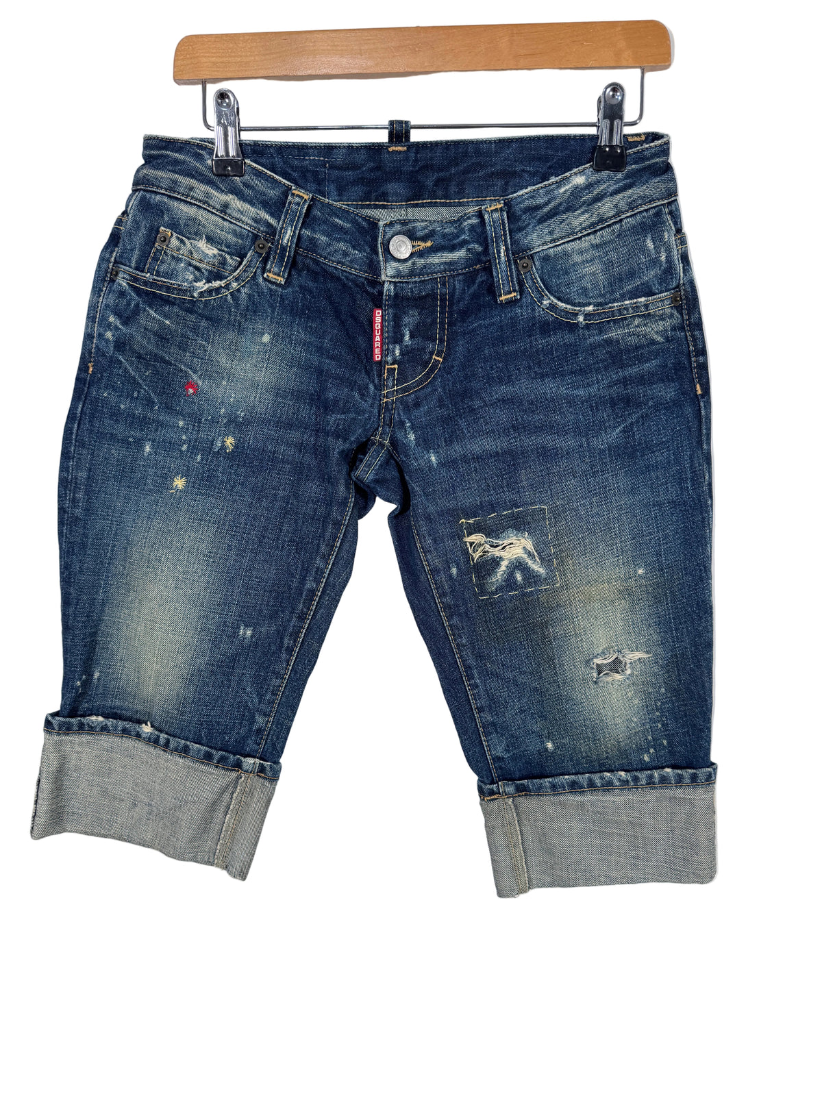 Pantaloni scurti Dsquared2 din denim marimea 40 dama