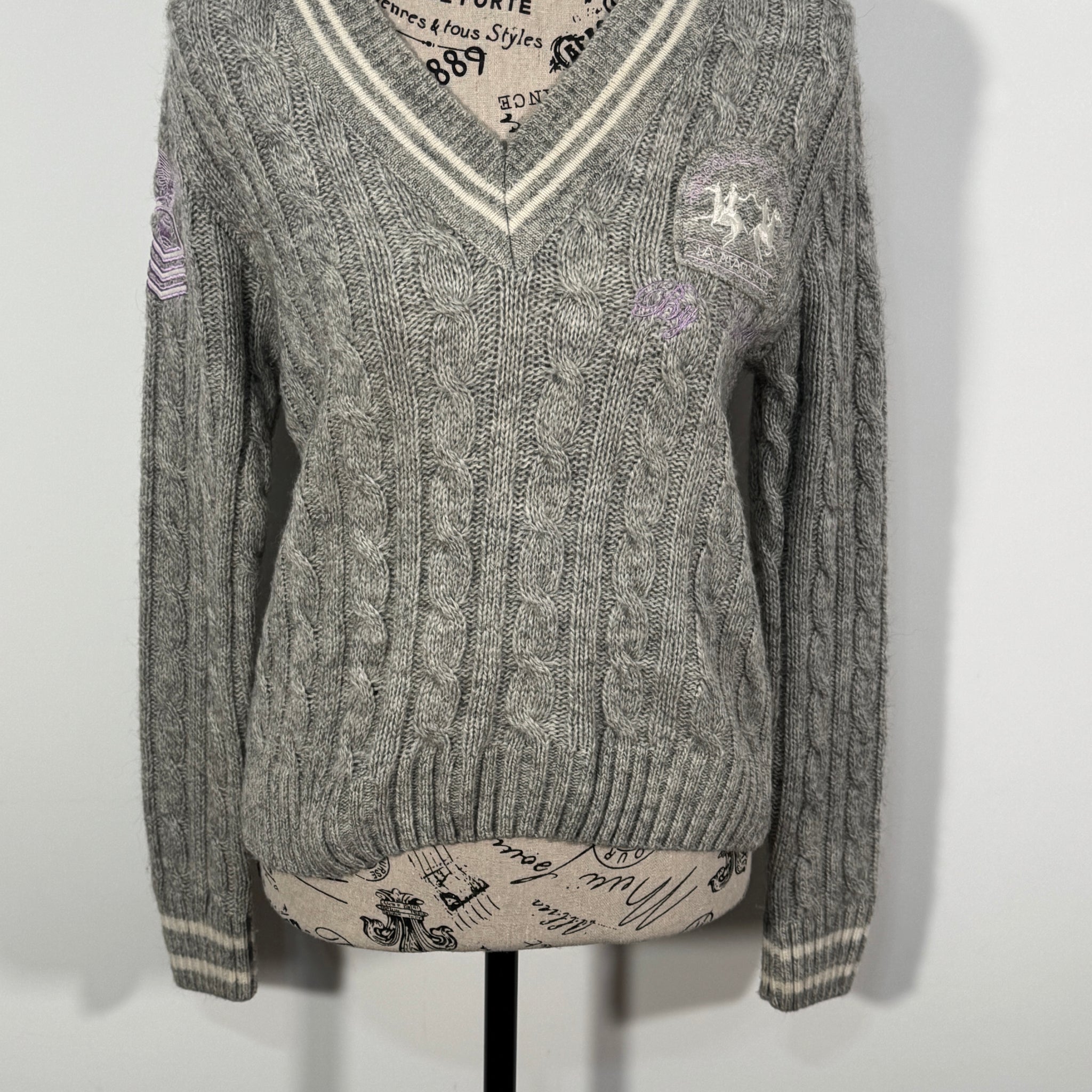 Pulover La Martina 45% Lana 15% Alpaca marimea M dama