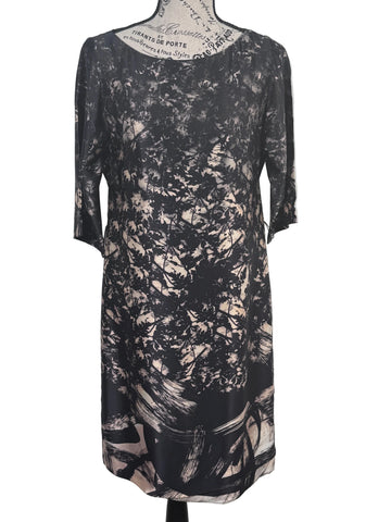 Rochie Hugo Boss 100% matase naturala lipsa cordon marimea 36 S dama