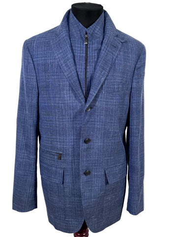 Sacou Corneliani ID Milestones/Paddock 2in1 70% lana virgina 16% matase si 14% in marimea 48 M barbat