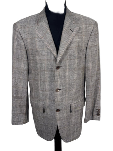 Sacou Hugo Boss Baldesarini 40% matase 35% in 25 lana virgina marimea 48 M barbat