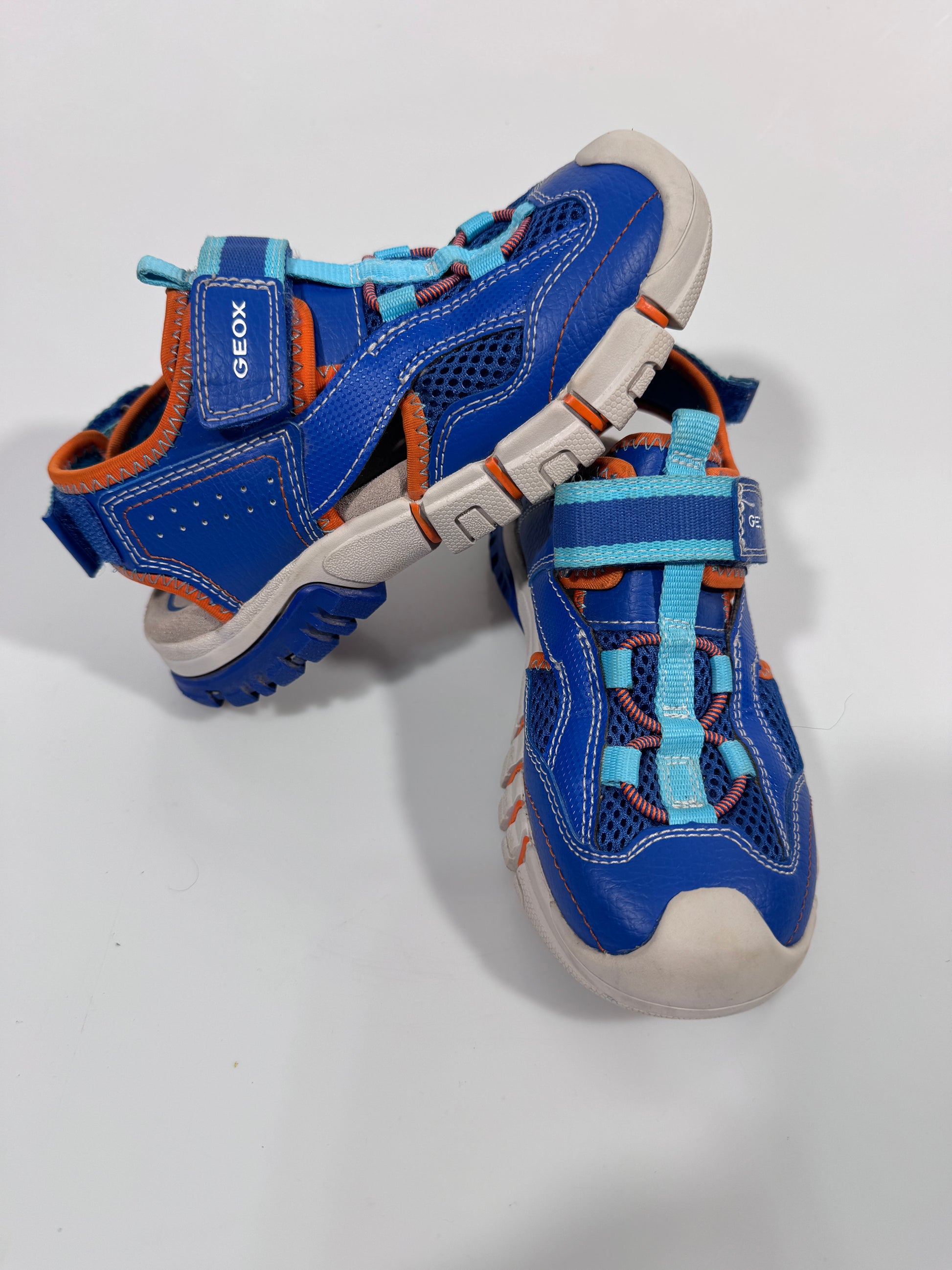 Sandale Geox Respira, piele naturală + material textil marimea 31 copii