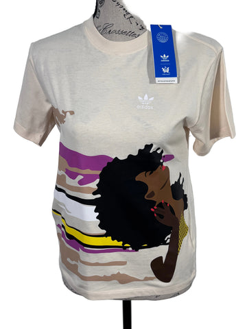 Tricou Adidas Originals Thebe Magugu marimea XS dama