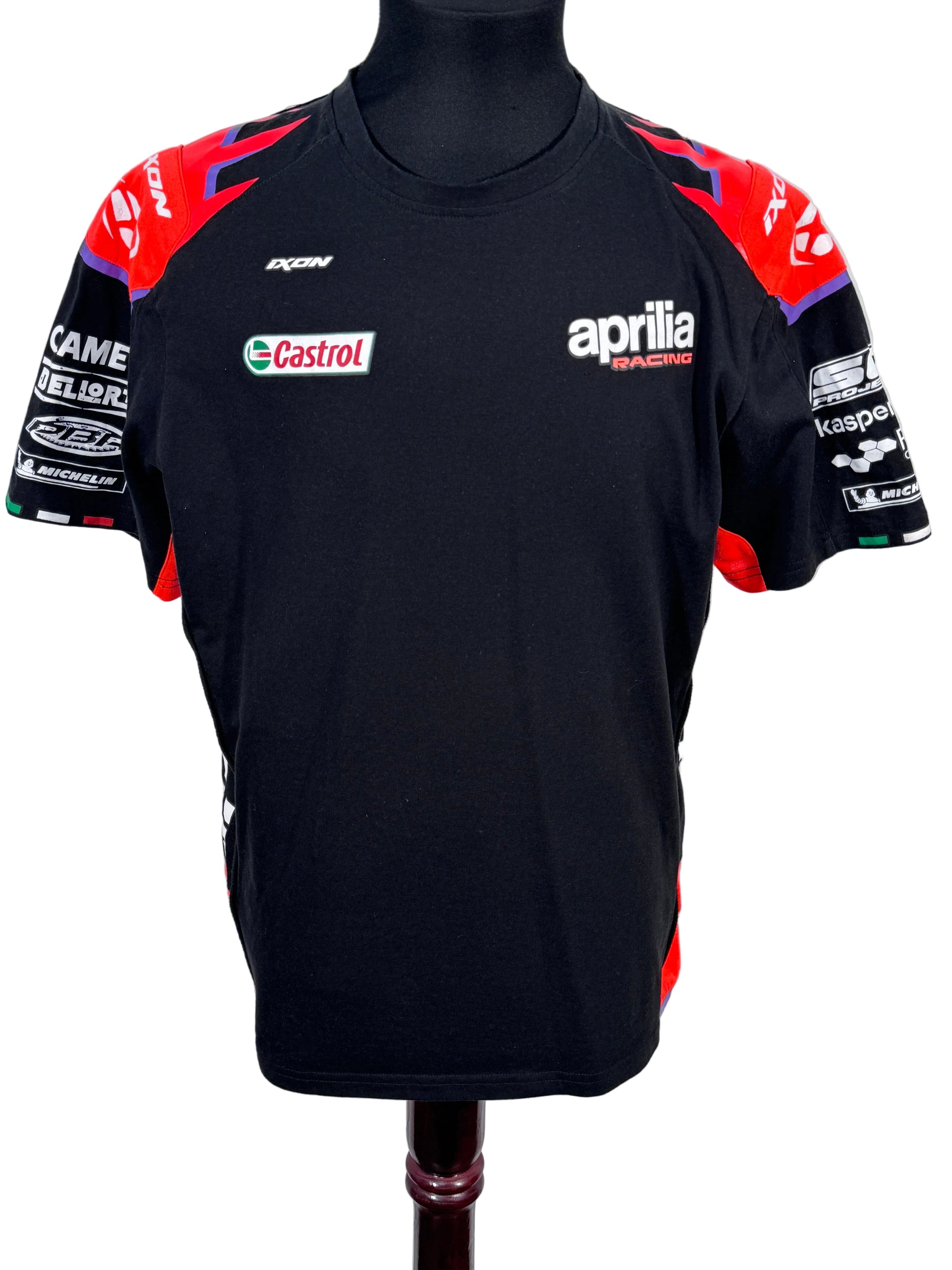 Tricou IXON Moto Aprilia Racing marimea XL fit L barbat