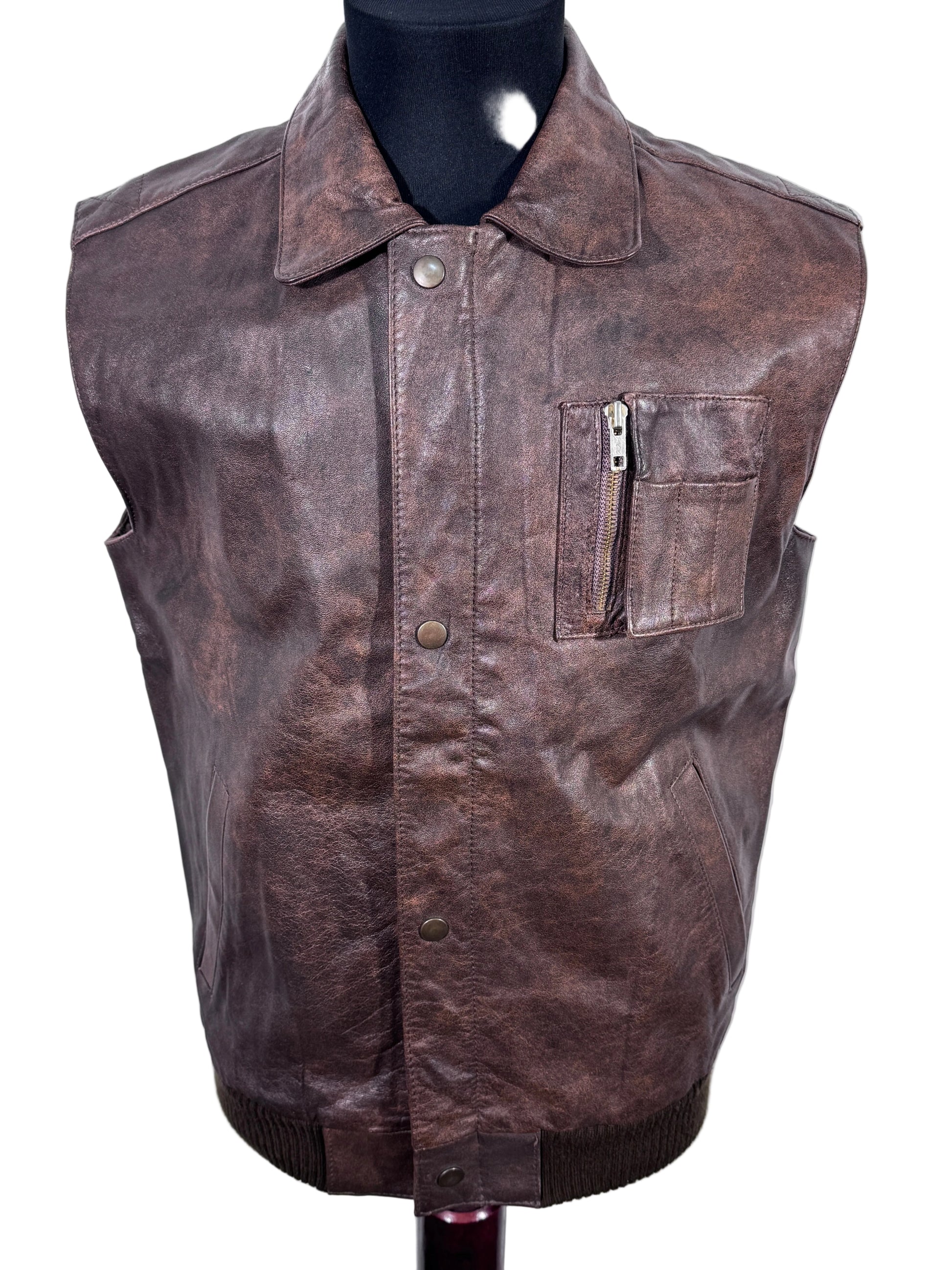 Vesta 100% piele naturala marimea M barbat