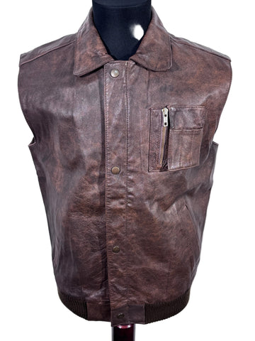 Vesta 100% piele naturala marimea M barbat